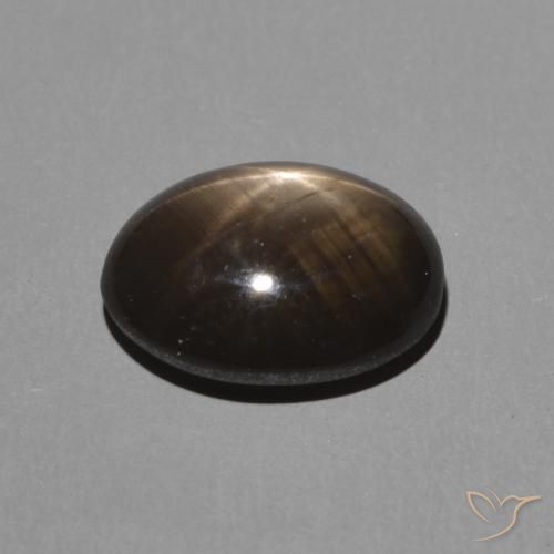 Zaffiro stellato Nero naturale da 2.34 ct, Ovale, Opaco