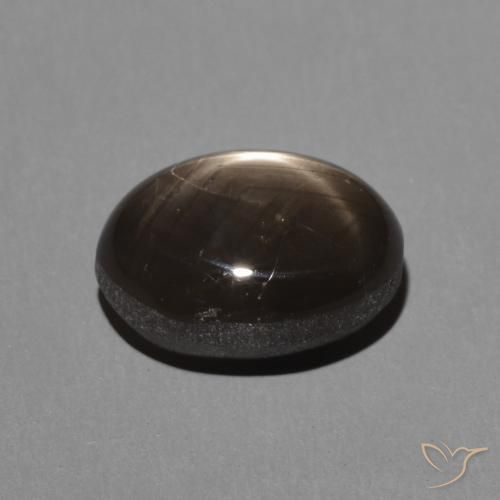 Zaffiro stellato Nero naturale da 2.88 ct, Ovale, Opaco