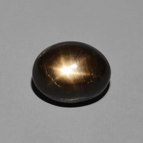 Zaffiro stellato Nero naturale da 5.01 ct, Ovale, Opaco