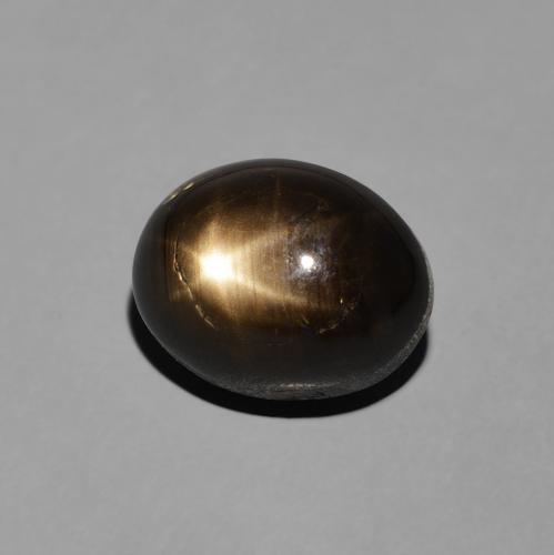 Zaffiro stellato Nero naturale da 5.01 ct, Ovale, Opaco