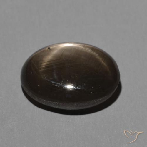 Zaffiro stellato Nero naturale da 3.30 ct, Ovale, Opaco