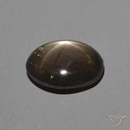 Zaffiro stellato Nero naturale da 2.03 ct, Taglio ovale, Opaco