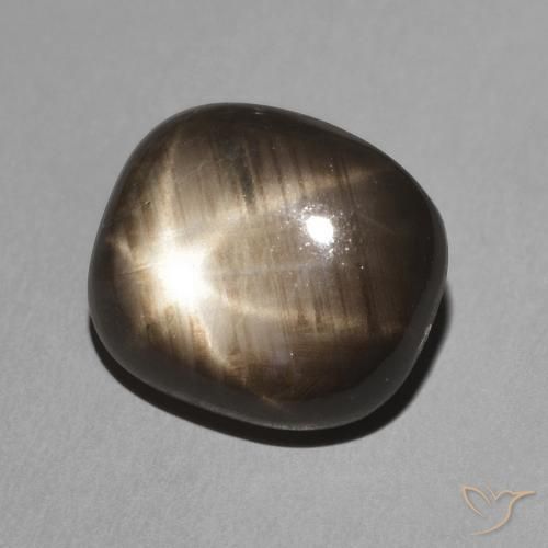 Zaffiro stellato Nero naturale da 3.91 ct, Cuscino, Opaco