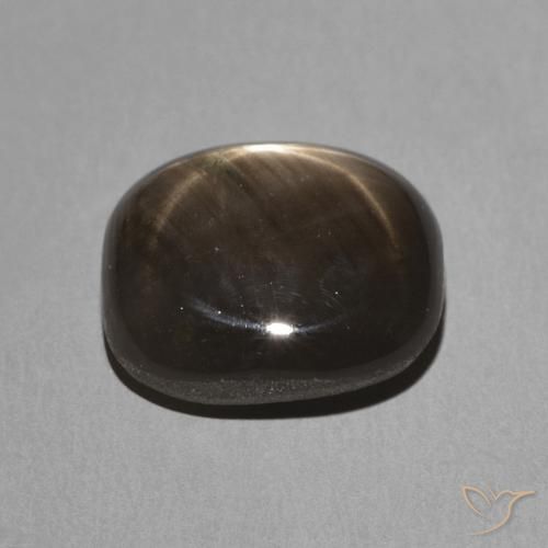 Zaffiro stellato Nero naturale da 3.91 ct, Cuscino, Opaco