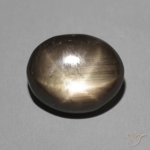 3.62ct Naturale Nero Zaffiro stellato, Ovale, Opaco