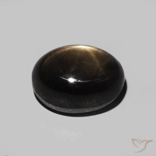 Zaffiro stellato Nero naturale da 5.40 ct, Ovale, Opaco