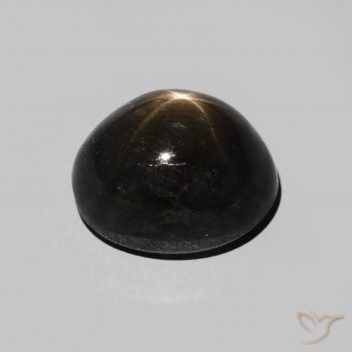 Zaffiro stellato Nero naturale da 6.28 ct, Ovale, Opaco