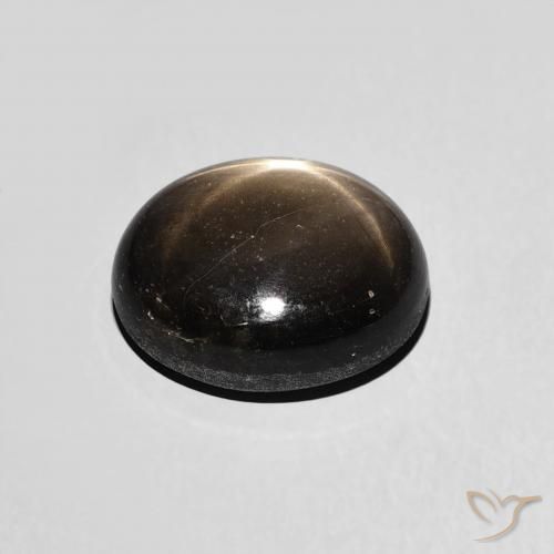 Zaffiro stellato Nero naturale da 4.45 ct, Ovale, Opaco