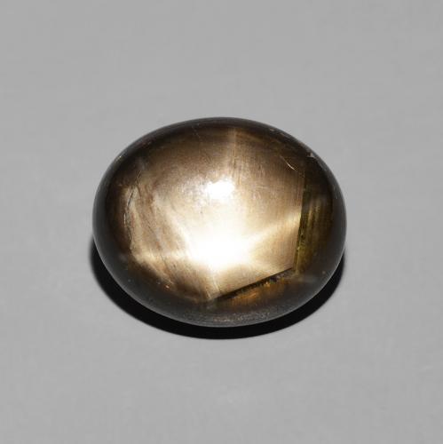 5.23ct Naturale Nero Zaffiro stellato, Ovale, Opaco
