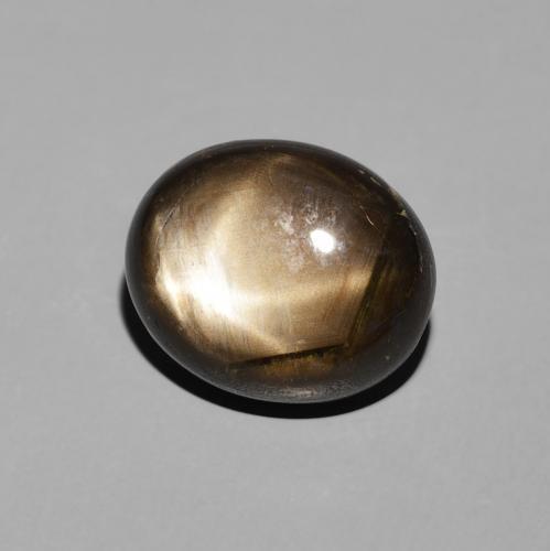 Zaffiro stellato Nero naturale da 5.23 ct, Ovale, Opaco