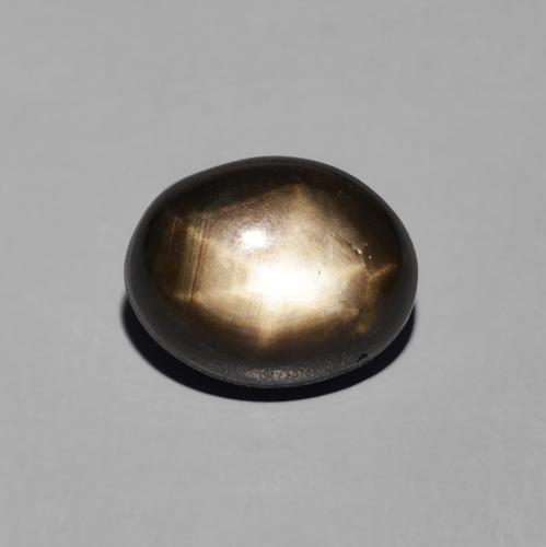 4.38ct Naturale Nero Zaffiro stellato, Ovale, Opaco