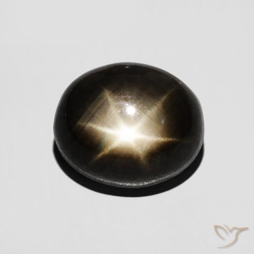 2.77ct Naturale Nero Zaffiro stellato, Ovale, Opaco