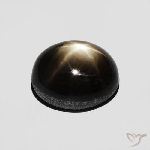 Zaffiro stellato Nero naturale da 2.77 ct, Ovale, Opaco