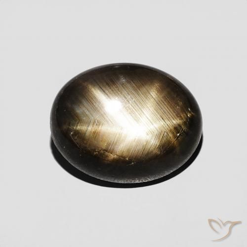 2.36ct Naturale Nero Zaffiro stellato, Ovale, Opaco