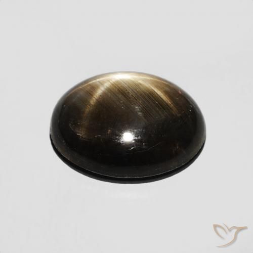 Zaffiro stellato Nero naturale da 2.36 ct, Ovale, Opaco