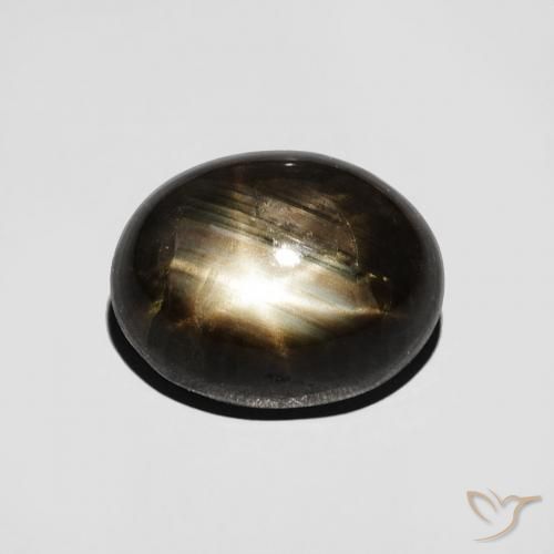 4.67ct Naturale Nero Zaffiro stellato, Ovale, Opaco