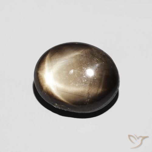 Zaffiro stellato Nero naturale da 2.85 ct, Ovale, Opaco