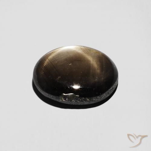 Zaffiro stellato Nero naturale da 2.85 ct, Ovale, Opaco