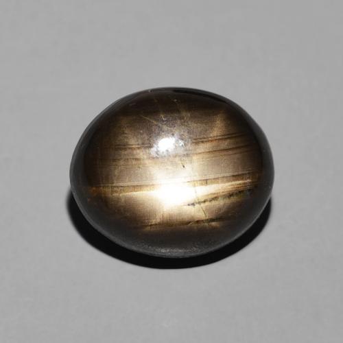 4.23ct Naturale Nero Zaffiro stellato, Ovale, Opaco