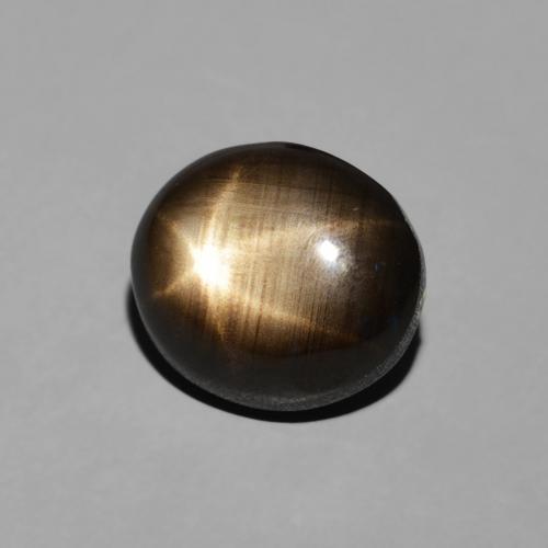 Zaffiro stellato Nero naturale da 2.74 ct, Ovale, Opaco
