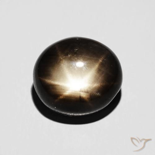 4.70ct Naturale Nero Zaffiro stellato, Ovale, Opaco