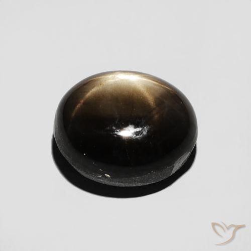 Zaffiro stellato Nero naturale da 4.70 ct, Ovale, Opaco