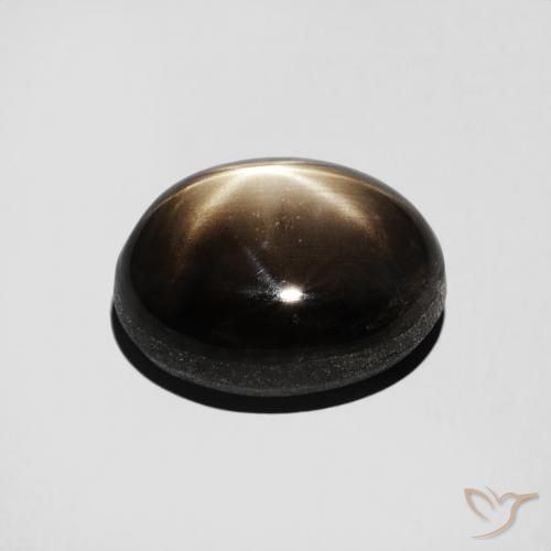 Zaffiro stellato Nero naturale da 3.50 ct, Ovale, Opaco