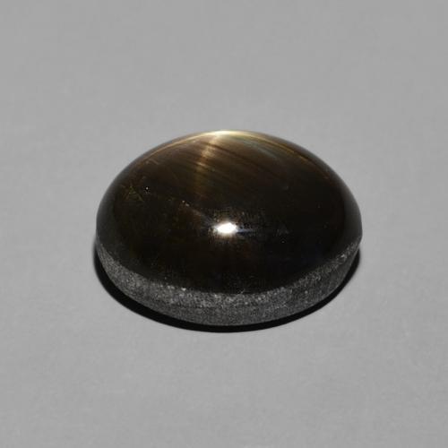 Zaffiro stellato Nero naturale da 4.06 ct, Ovale, Opaco