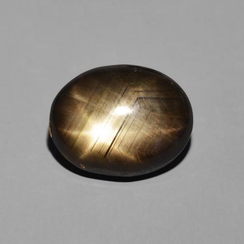 4.00ct Naturale Nero Zaffiro stellato, Ovale, Opaco
