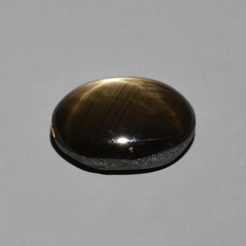Zaffiro stellato Nero naturale da 4.00 ct, Ovale, Opaco