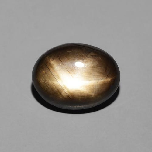 3.88ct Naturale Nero Zaffiro stellato, Ovale, Opaco