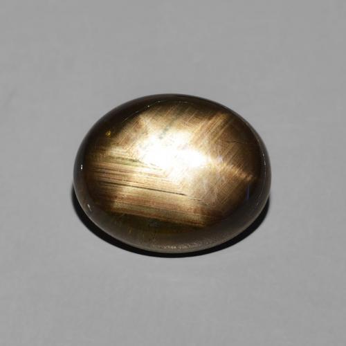 3.50ct Naturale Nero Zaffiro stellato, Ovale, Opaco