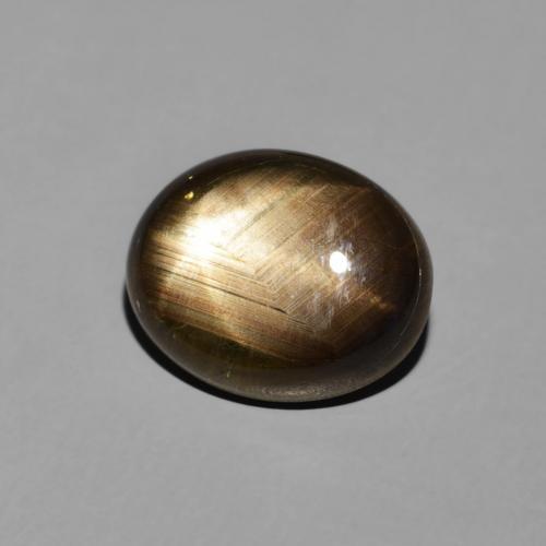 Zaffiro stellato Nero naturale da 3.50 ct, Ovale, Opaco