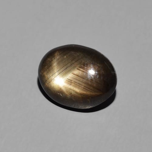 Zaffiro stellato Nero naturale da 3.34 ct, Ovale, Opaco