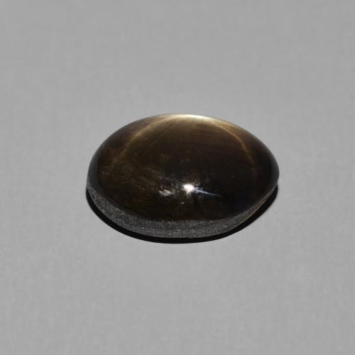 Zaffiro stellato Nero naturale da 3.34 ct, Ovale, Opaco