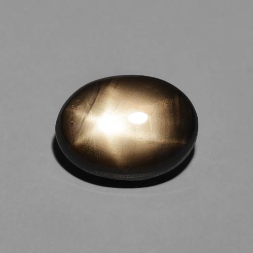 4.23ct Naturale Nero Zaffiro stellato, Ovale, Opaco