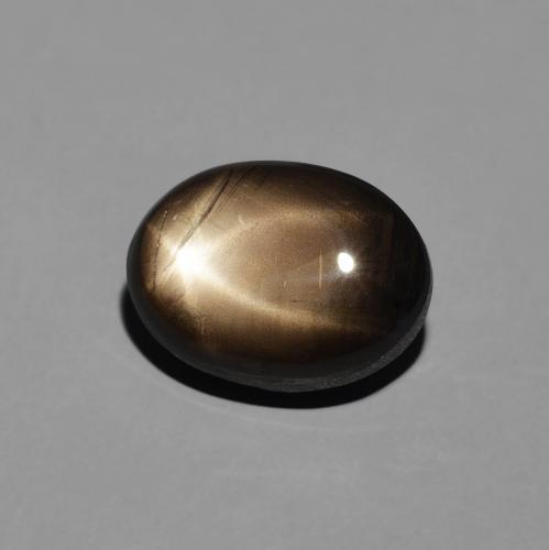 Zaffiro stellato Nero naturale da 4.23 ct, Ovale, Opaco