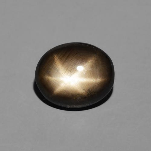 2.92ct Naturale Nero Zaffiro stellato, Ovale, Opaco