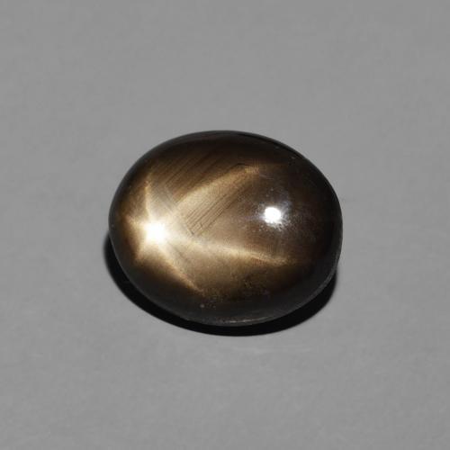 Zaffiro stellato Nero naturale da 2.92 ct, Ovale, Opaco
