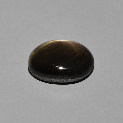 Zaffiro stellato Nero naturale da 3.19 ct, Ovale, Opaco