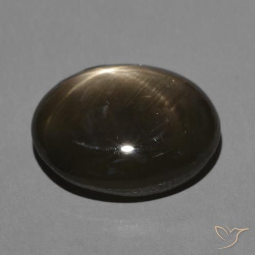 Zaffiro stellato Nero naturale da 3.70 ct, Ovale, Opaco