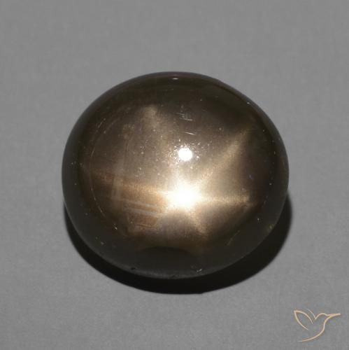 3.64ct Naturale Nero Zaffiro stellato, Ovale, Opaco
