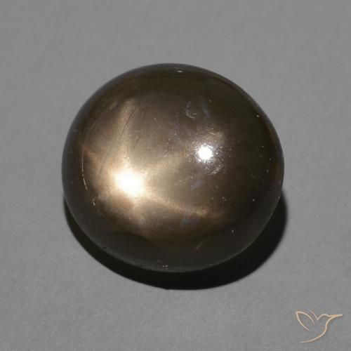 Zaffiro stellato Nero naturale da 3.64 ct, Ovale, Opaco