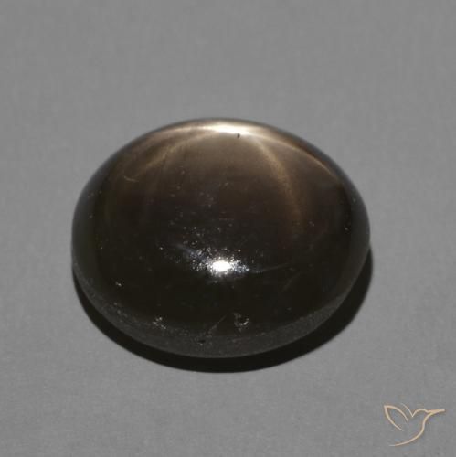 Zaffiro stellato Nero naturale da 3.64 ct, Ovale, Opaco