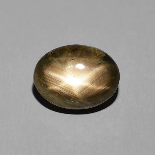 4.38ct Naturale Nero Zaffiro stellato, Ovale, Opaco