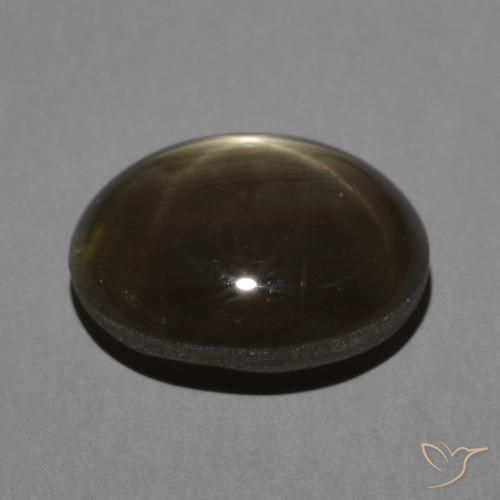 Zaffiro stellato Nero naturale da 3.66 ct, Ovale, Opaco
