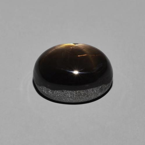 Zaffiro stellato Nero naturale da 5.71 ct, Ovale, Opaco