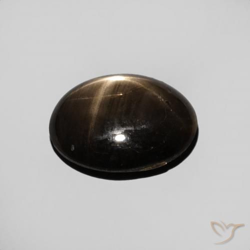 Zaffiro stellato Nero naturale da 3.44 ct, Ovale, Opaco