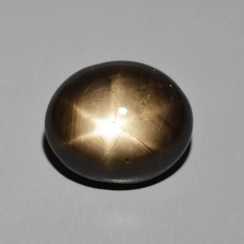 17.54ct Naturale Nero Zaffiro stellato, Ovale, Opaco