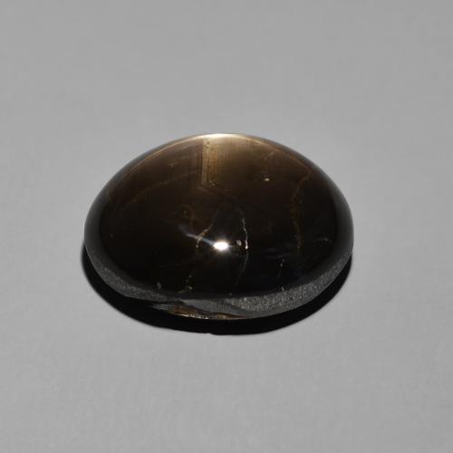 Zaffiro stellato Nero naturale da 17.54 ct, Ovale, Opaco
